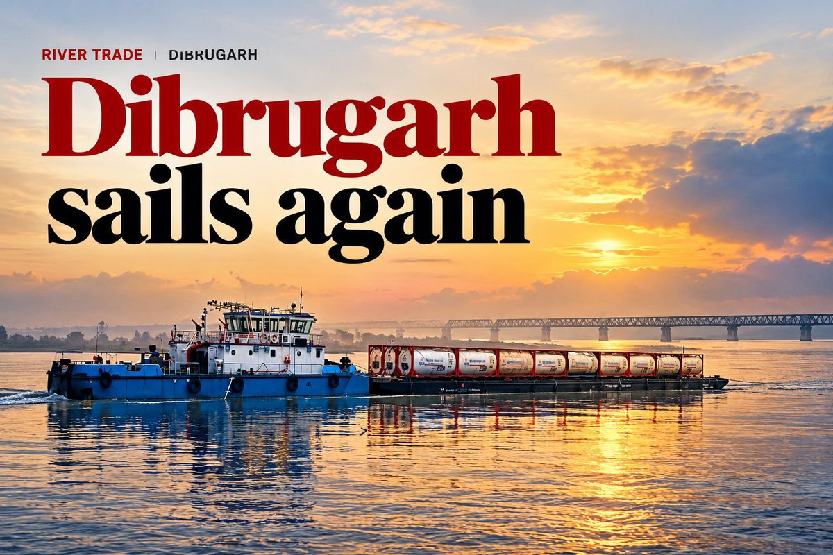 iDipak58's tweet photo. Bogibeel is opening a new chapter for Assam, where local production can reach regional markets faster through the Brahmaputra. #DibrugarhGoesGlobal
https://t.co/qGbGA6kfQe