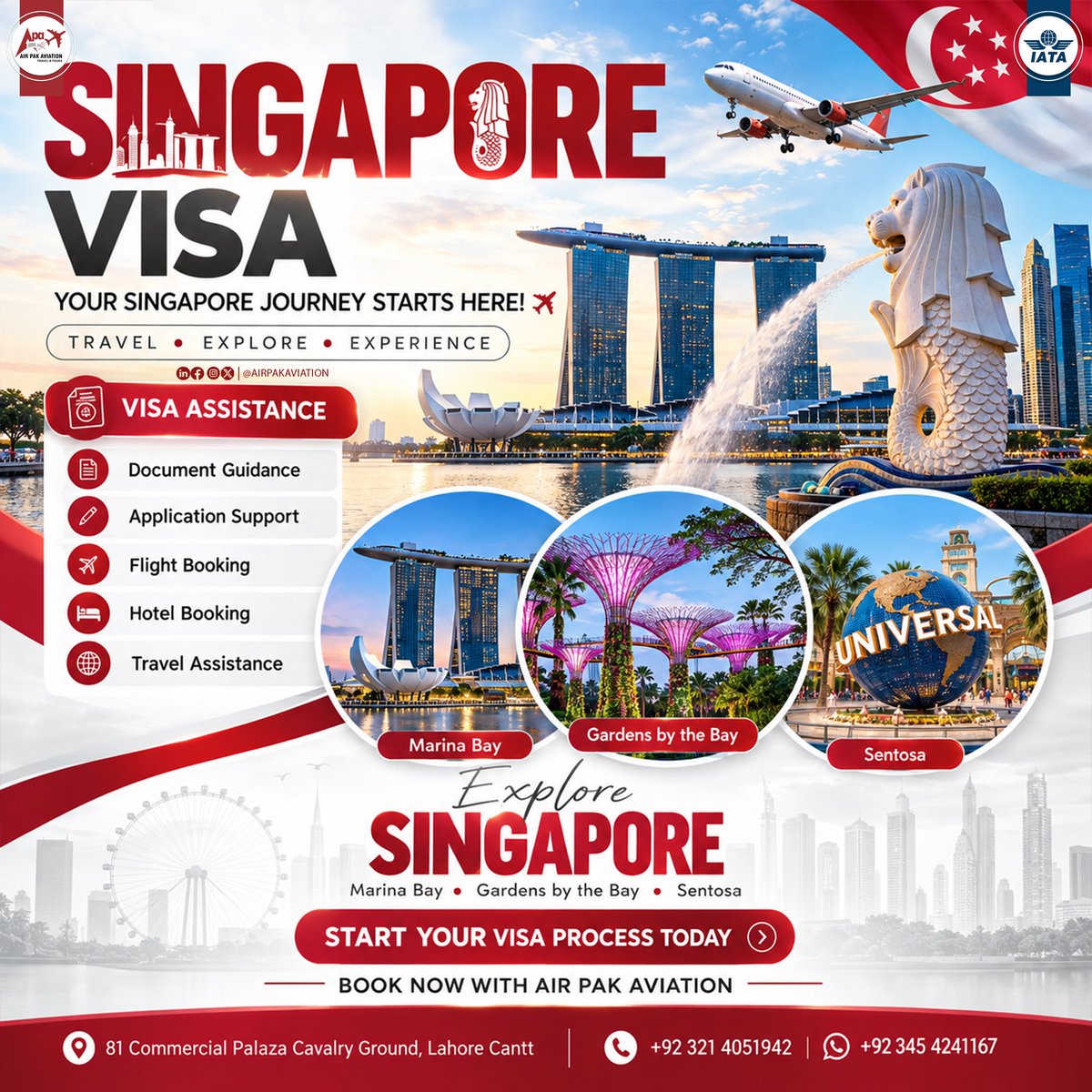 _pamediaz's tweet photo. Singapore Visa Assistance by Air Pak Aviation. Get support with documents, visa applications, flights, hotels, and travel planning for tourism, business, or family visits. Contact us for current requirements and guidance. https://t.co/AYQt4ARYdz