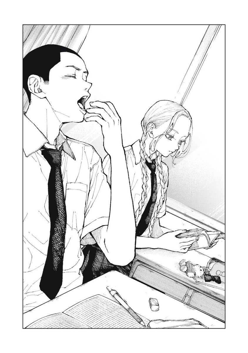 Kaneda_Ryo_'s tweet photo. 隣の席の君の髪が気になるんだ（1/2） https://t.co/3OtXrDiPrC