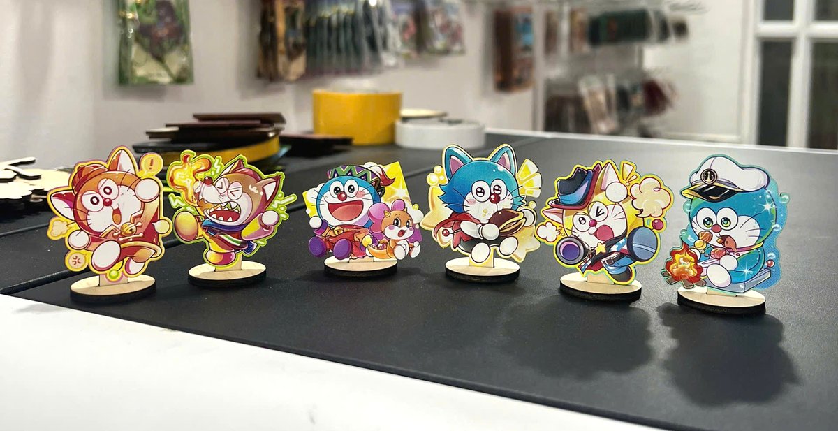 Eion0707's tweet photo. In 2026, I started creating merch art.
I received a lot of attention, along with questions like, "Do you really like two completely unrelated fandoms—Dragon Ball and Doraemon?"
They will never know just how much I love them.
I could cry every day over them. https://t.co/YpCutSn0SV
