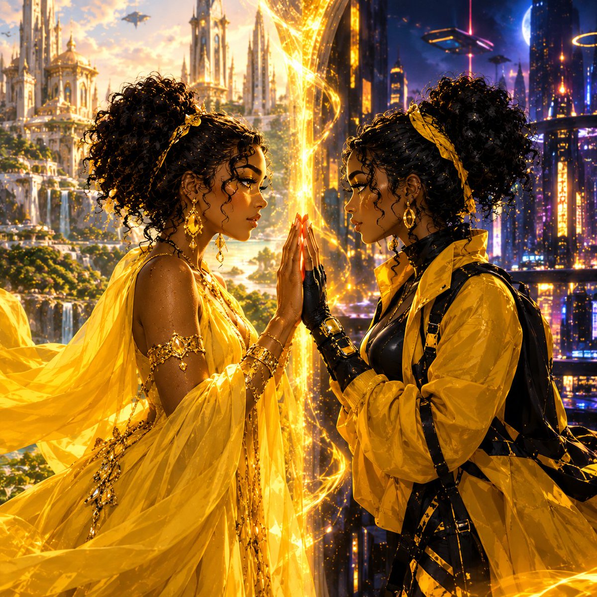 bear_roshni's tweet photo. Two Women ๐
She stepped through the doorโฆ and came face-to-face with another version of herself.
Neither of them expected this meeting.
#WomanInYellow #ParallelUniverse #TwoWorlds #MysteryAnime #AnimeStory https://t.co/cFj7ANTsyv