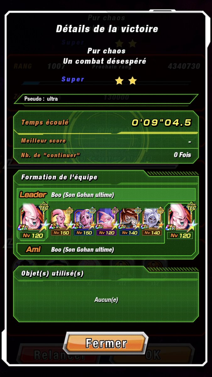 Alex_Sama37's tweet photo. 🔥Mode BURST 8000 pts vs Kid Buu 😈
+ 1 mission EX ✅

#dokkanbattle https://t.co/E51uyLIs2A