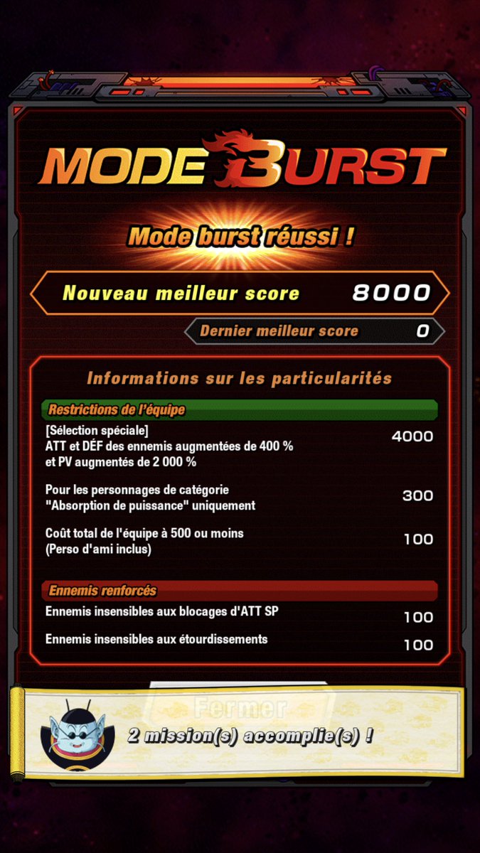 Alex_Sama37's tweet photo. 🔥Mode BURST 8000 pts vs Kid Buu 😈
+ 1 mission EX ✅

#dokkanbattle https://t.co/E51uyLIs2A
