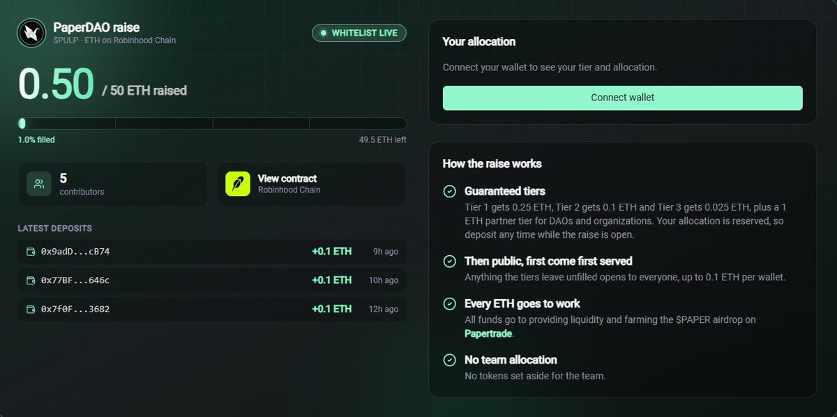 Eternals_io's tweet photo. GA 3 WL dự án @paperdao_xyz trên chain Robinhood !

Đây là dự án do team @daosdotworld đứng sau , 1 dự án presale thời sol cực kỳ mạnh với rất nhiều kèo x100 đến x1000 lần.

Bây giờ họ comeback để khởi động dự án @paperdao_xyz nhằm cộng đồng farm airdrop dự án @papertrade_xyz 

- Follow @paperdao_xyz 
- Like ,RT & cmt địa chỉ ví robinhood

12h trưa mai mình sẽ quay số , thông tin chi tiết dự án airdrop ae có thể tham khảo thêm tại đây https://t.co/BY8WywOL0G. Goodluck !!!