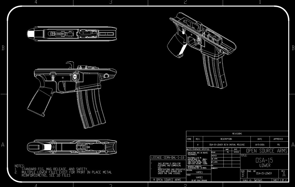 OpenSourceArms's tweet photo. OSA-15-LOWER-BETA SAILING https://t.co/WZnH4foARQ