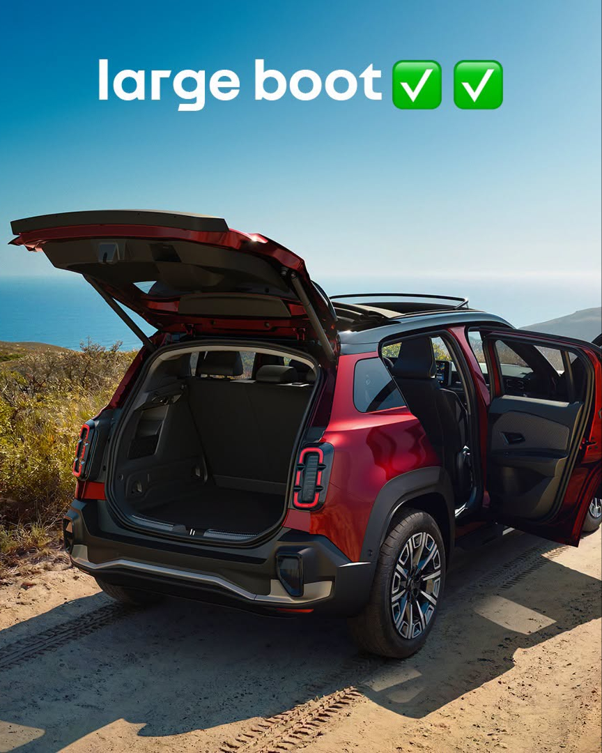 InvictaMotors's tweet photo. 🧳 HOW PRACTICAL IS THE RENAULT 4? 👀

Compact on the outside, spacious on the inside! 🚗⚡ 

🛍️ 420L boot space
📏 60.7cm low loading sill
🔄 40/60 split-folding seats
📐 ~4.14m long

📍 Visit Invicta Renault Bolton to see for yourself!

#InvictaRenault #Renault4 #Renault4ETech https://t.co/Z0BpXTHaxd