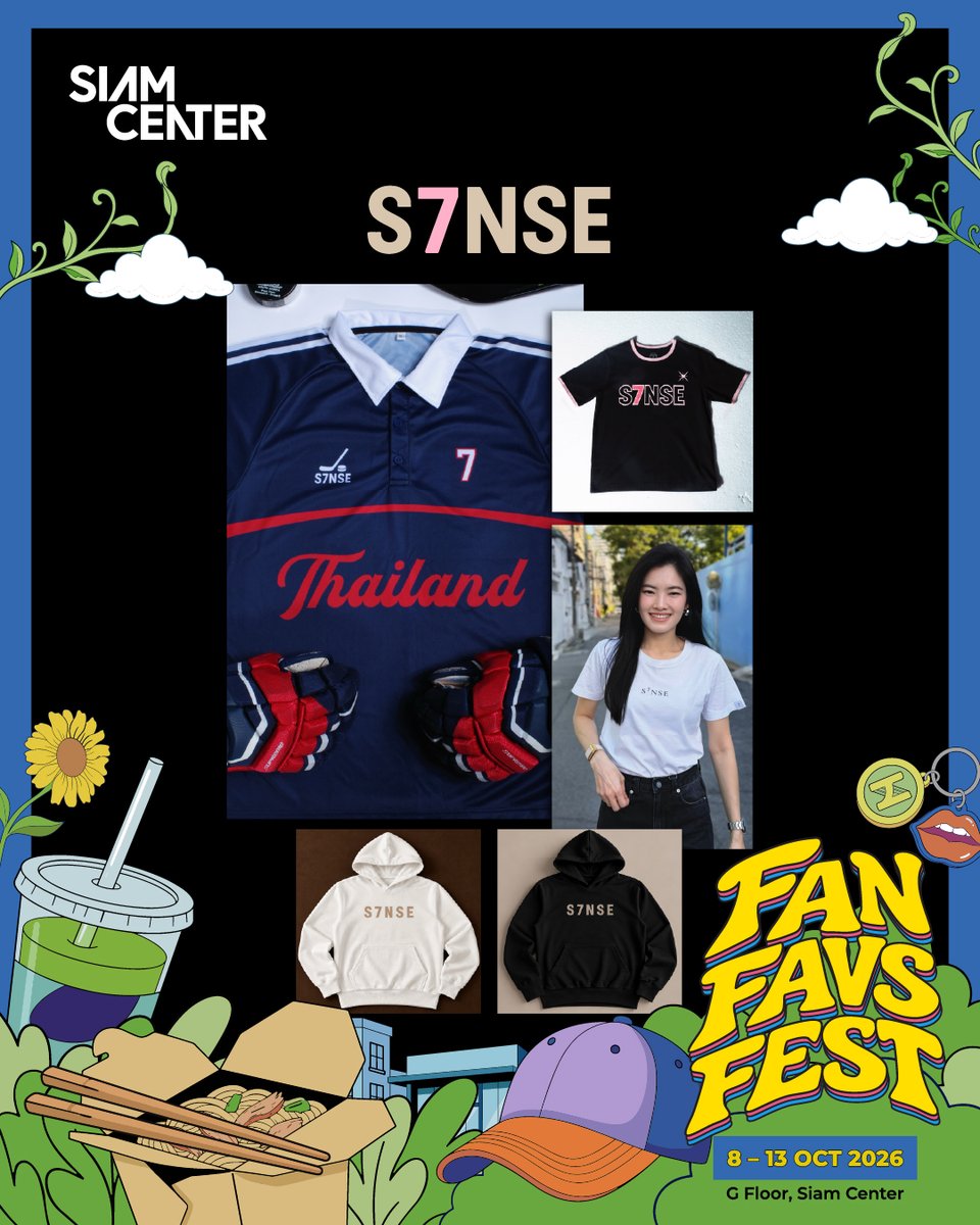 siam_center's tweet photo. พบกับ S7NSE ในงาน SIAM CENTER FAN FAVS FEST

🗓️ 8–13 OCTOBER 2026
📍ATRIUM 1 &amp; 2, G FLOOR, SIAM CENTER

#SiamCenter #TheIdeaopolis #BeTheFirst #BeInspired #SiamCenterFanFavsFest
#S7NSE #PEEMTANAT #PHUTATCHAI https://t.co/p4jpnv1zAI