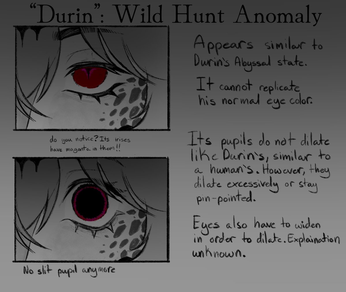 TheTrashArtist8's tweet photo. On the topic of eyes today… Durin’s eyes! Something I threw together with a special page for storybuilding :) #durin https://t.co/LadufLoKB3