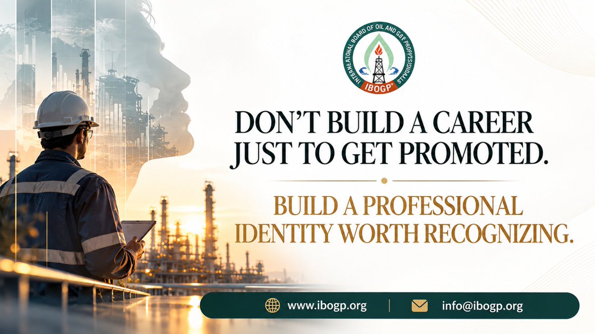Ibogp_'s tweet photo. A promotion changes your position.

A stronger professional identity changes how you approach your career.

#energysector #professionaldevelopment  #competency #professionalrecognition #energyprofessionals #ibogp

Explore IBOGP®

🌐 https://t.co/cG4kQxup4J

✉️ info@ibogp.org https://t.co/8KXoIXrMii