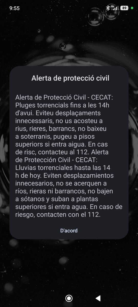 _sitta_'s tweet photo. I jo perquè rebo una alerta si sóc a la Garrotxa i ni plou? https://t.co/pP2TbC4Zft