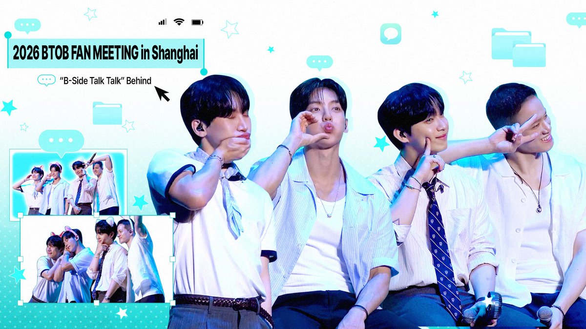 BTOBCOMPANY's tweet photo. [🎥]

2026 BTOB 팬미팅 "B-side Talk Talk" Behind | 비투데이 #119화
 🔗 https://t.co/H4fGy5nvgH

#비투비 #BTOB
#서은광 #SEOEUNKWANG
#이민혁 #LEEMINHYUK
#임현식 #LIMHYUNSIK
#프니엘 #PENIEL https://t.co/Fsa2zfjWym