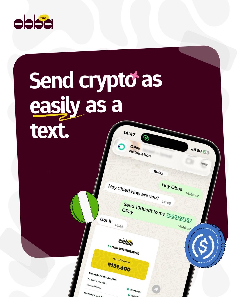 heistriplec's tweet photo. if spenda doesnt let you spend it…

use @useobba, come spend like a king (oba).

your digital asset manager on whatsapp (coming soon) https://t.co/nFq1nATYkd