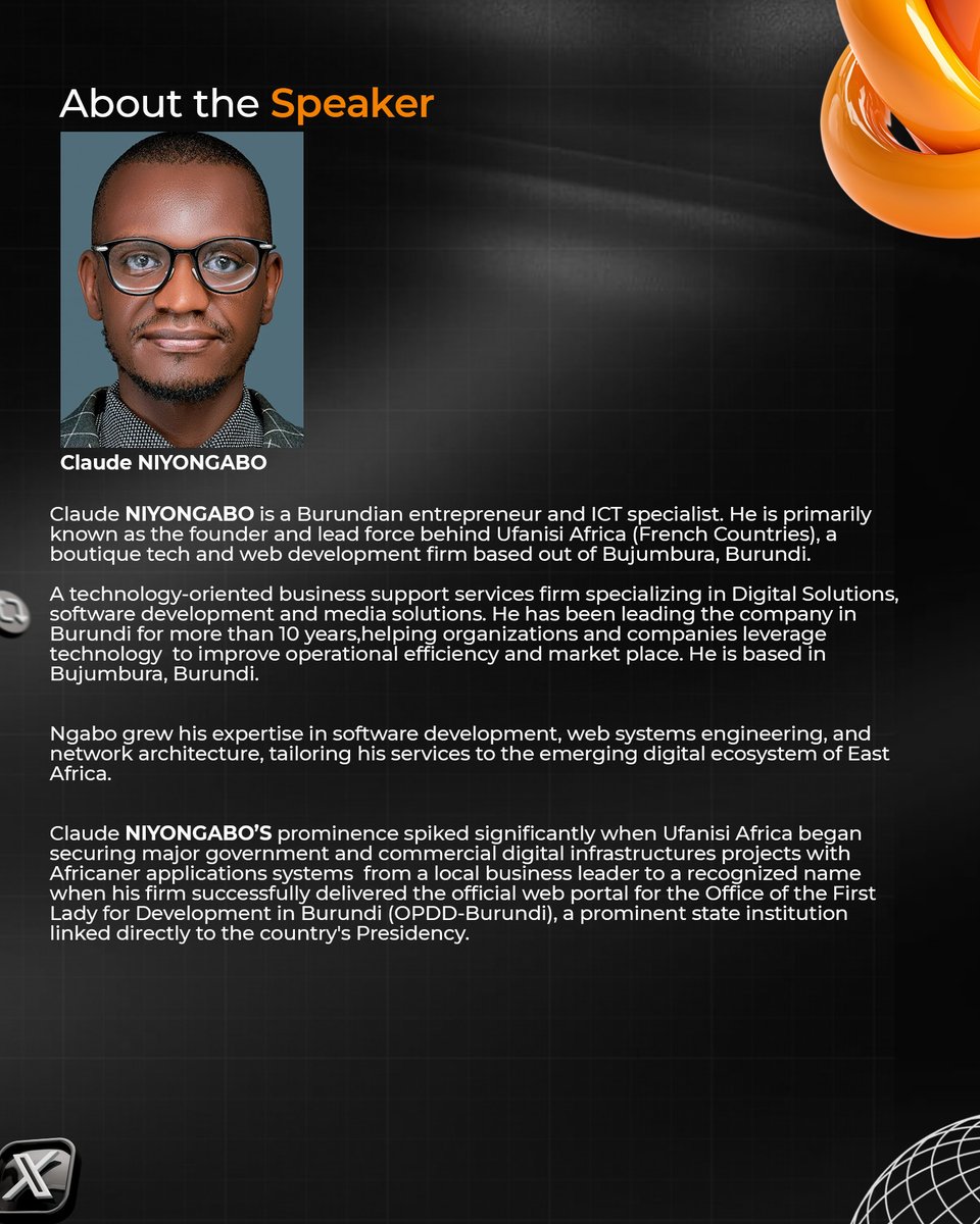 ayoolaa001's tweet photo. This weekend, I will be hosting two great men @Saintsheyjde &amp; @claudeNiyongab1  on a Twitter space, where we will be having conversation on: Africa's Data Problem, do we have data in Africa? And many other questions will be answered. Join us this Saturday.
#Data #Africa #Monday https://t.co/3pacTeCghg