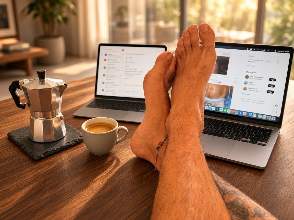 sicilianbear92's tweet photo. Il lunedì parte meglio quando qualcuno sa già dove deve stare. ☕️🦶
Io mi rilasso. Tu guardi, desideri… e dimostri.
I bravi slave non hanno bisogno di essere pregati.”

DM aperti per footboys e money slave.

#FootFetish #Feet #MoneySlave #Findom #SicilianBear https://t.co/J5HbEPXvdu