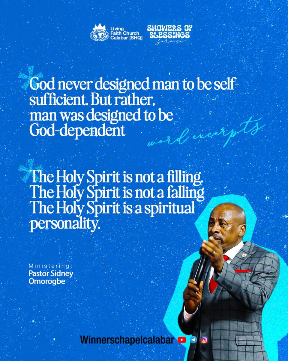 winnerscalabar's tweet photo. Showers of Blessings Ministration

The blessings of the Lord make rich and add no sorrow.”

As long as you remain on God's side, His blessings cannot be reversed.

#ShowersOfBlessingService
#LFCCalabar
#WinnersChapelCalabar 
#OpenDoors2026 https://t.co/etWau74RPd