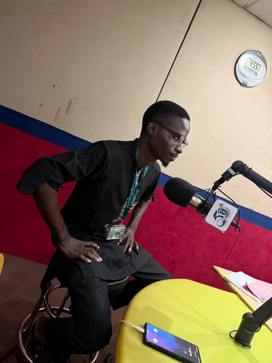 OluseyeEmm29616's tweet photo. On Saturday, I, alongside the Students’ Union Welfare Secretary, was at the University of Ilorin 89.3 FM Radio Station for the Union’s Stewardship Programme https://t.co/avi49Ev59u