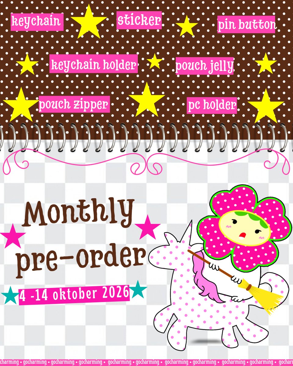 goocharming's tweet photo. [help like and reshared are very appreciated] 

Monthly Pre-Order In my polkadot era batch 2

Pre-order start from 4-14 Oktober 2026

Link order: https://t.co/XAGz8omsaE

ww GO: dm first

#cutethings
#fanmade
#polkadot
#kpopfan https://t.co/RBhUjCp7Lp