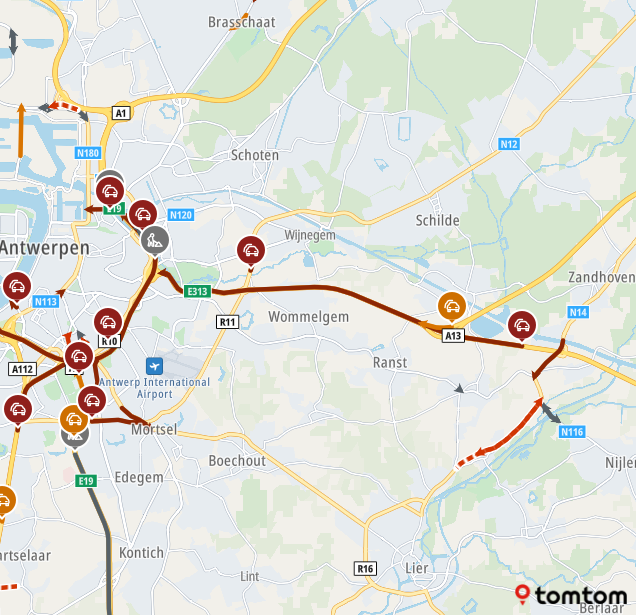 ANWBeuropa's tweet photo. +40 min. op de #E313 Hasselt ► Antwerpen tussen Zandhoven en Antwerpen (#R1).
#Belgie https://t.co/Sq4E8BlwV6