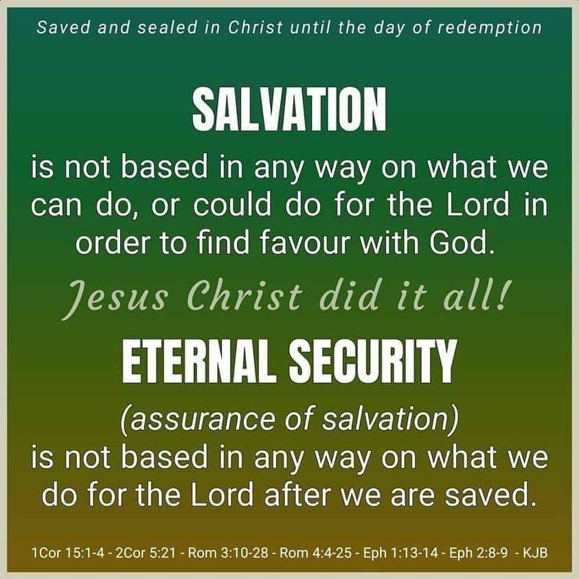 ElohimSaves's tweet photo. Once IN Christ Always IN Christ
Christ IN Me #OSAS https://t.co/1PIaTvsd4E
