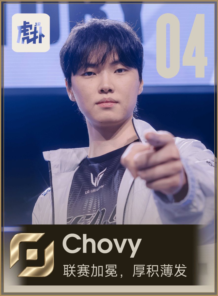 HupuEsports's tweet photo. #Worlds2026 Top 20 players voted by HUPU Community is back!
#3: BLG Knight
#4: GEN Chovy
Who's your pick for #5 and #6?
#LPL #LCK https://t.co/nl42nQM9VS