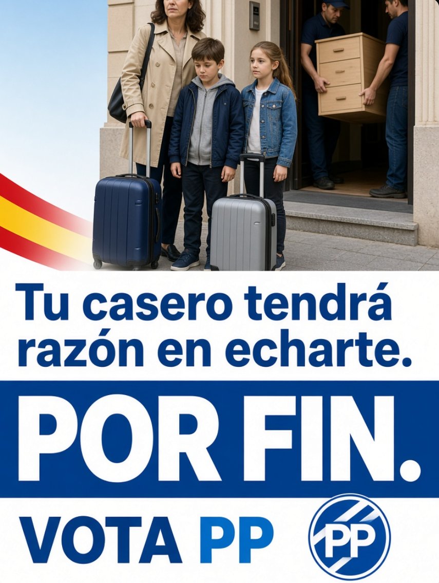 Idiazaquso's tweet photo. Tu casero podrá dormir tranquilo.

Por fin. 

VOTA PP https://t.co/rIpMyjFvso
