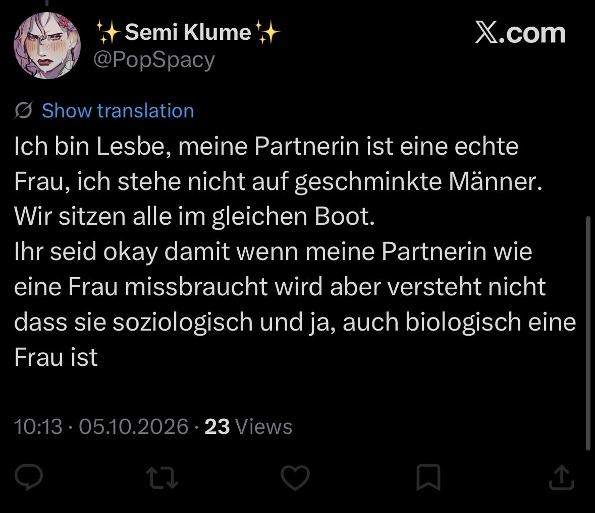 malaxmalina's tweet photo. lesbisch aber steht auf schwänze #interessant https://t.co/Crv69TEZeB