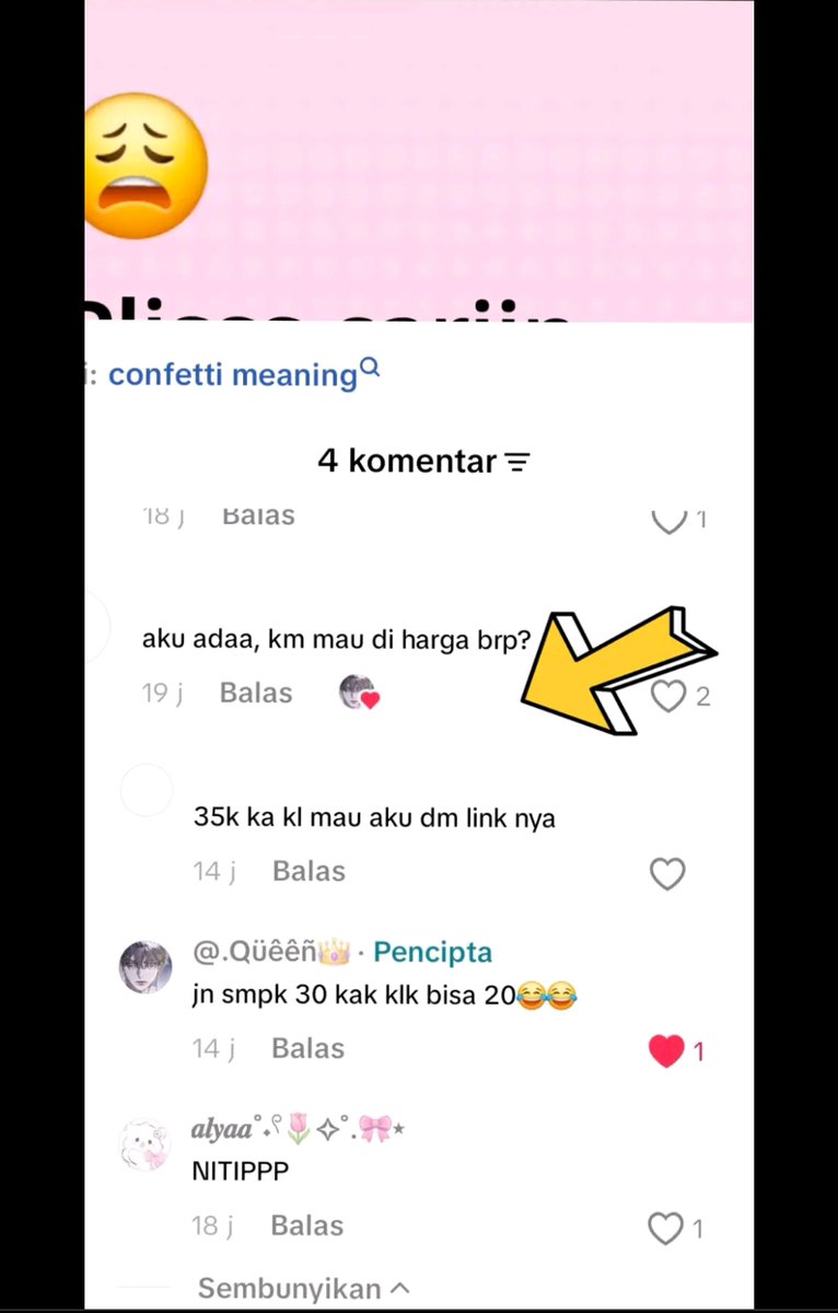 Miradina2104's tweet photo. Dan karna sentimen td, aku jual confetti 25k di permasalahkan, padahal diluar banyak yang jual harga 25k jg bahkan lebih mahal, aku nentuin harga atas rekomendasi &amp; persetujuan mereka yang mau beli. 25k pun ga pure masuk kantong ku, karna adminnya sendiri gede banget. https://t.co/mxKEUhiFEW