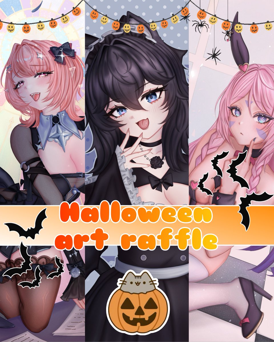 vesp_aod's tweet photo. 🎃👻 Halloween art Raffle 👻🎃

 To enter:

• Follow me
• Like + Repost
• Reply with your OC

🍬 Winner will get Halloween SKeb art of their OC ><

🎃 Winner announced October 15th! ✨

#artraffle #skebart #halloween https://t.co/LlRyTAsTg7
