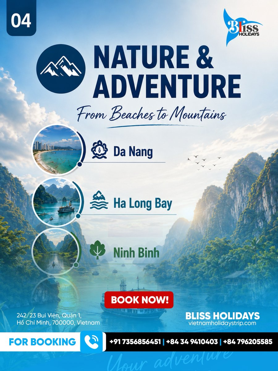 eerdememre's tweet photo. Vietnam is calling. From breathtaking landscapes and delicious food to vibrant culture and unforgettable experiences, discover why Vietnam is a favorite holiday destination. Make it your next adventure. https://t.co/SuJTxBINSF
