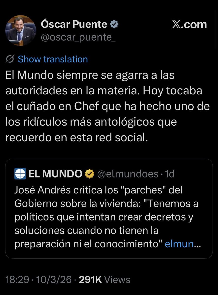 Unneurocx's tweet photo. Ministro del Reino de España. 

El mismo que no sabe nada de Adamuz https://t.co/HHaW8XDHS6
