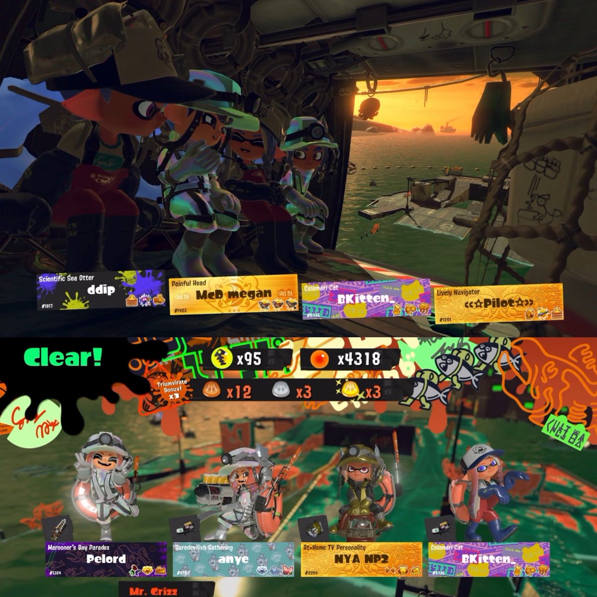 bkitten_'s tweet photo. 12 gold scales from Wildcard JSJ. We also had a HT fog shift with lots of 10 egg goldies. 103 eggies! Whee!! 🩵 #salmonrun #splatoon3 https://t.co/4AyO6WoN4m