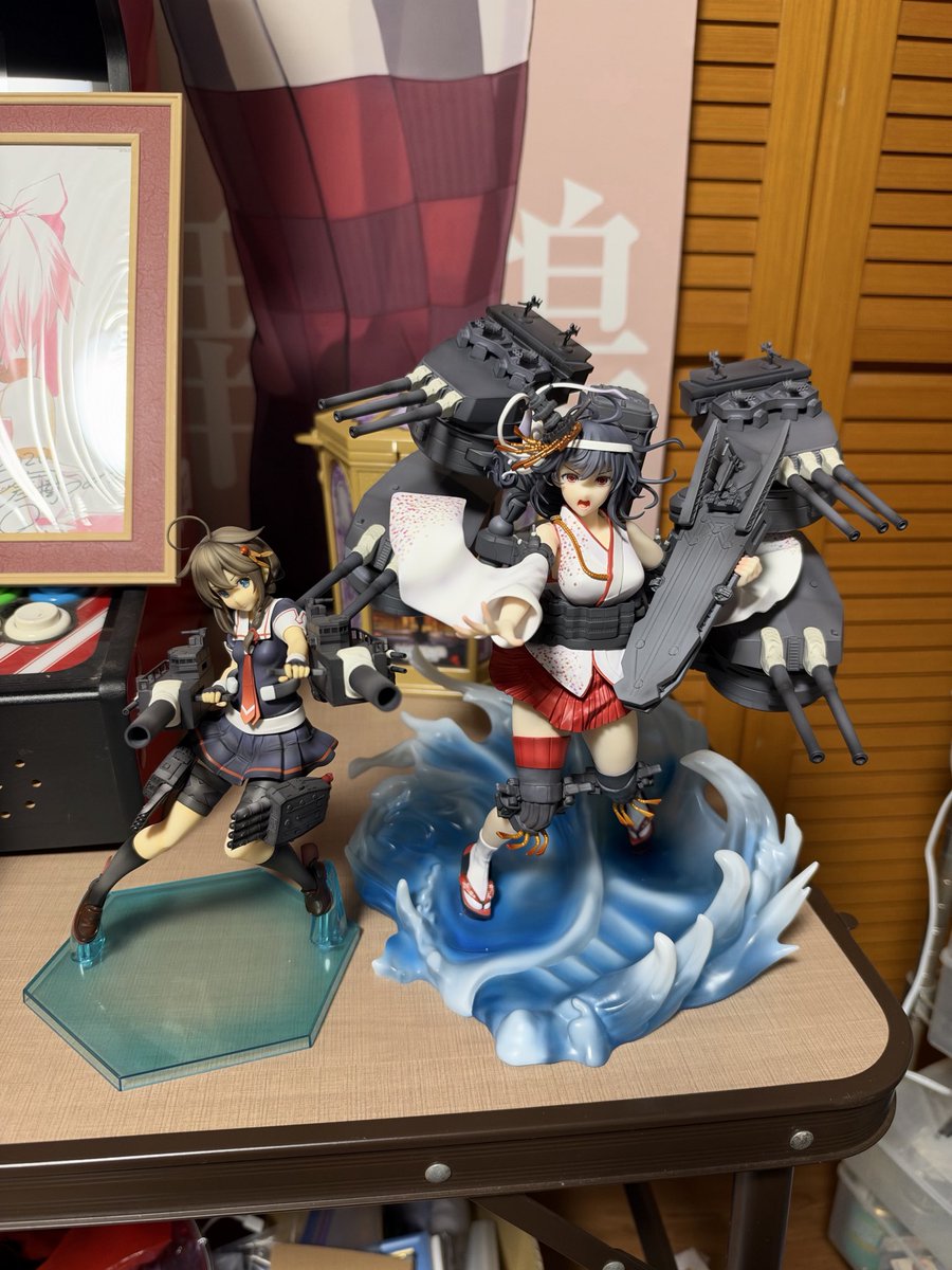 sanakatz's tweet photo. 中古品ですが山城改ニのフィギュア手に入れました。 https://t.co/0yplGwy7RR