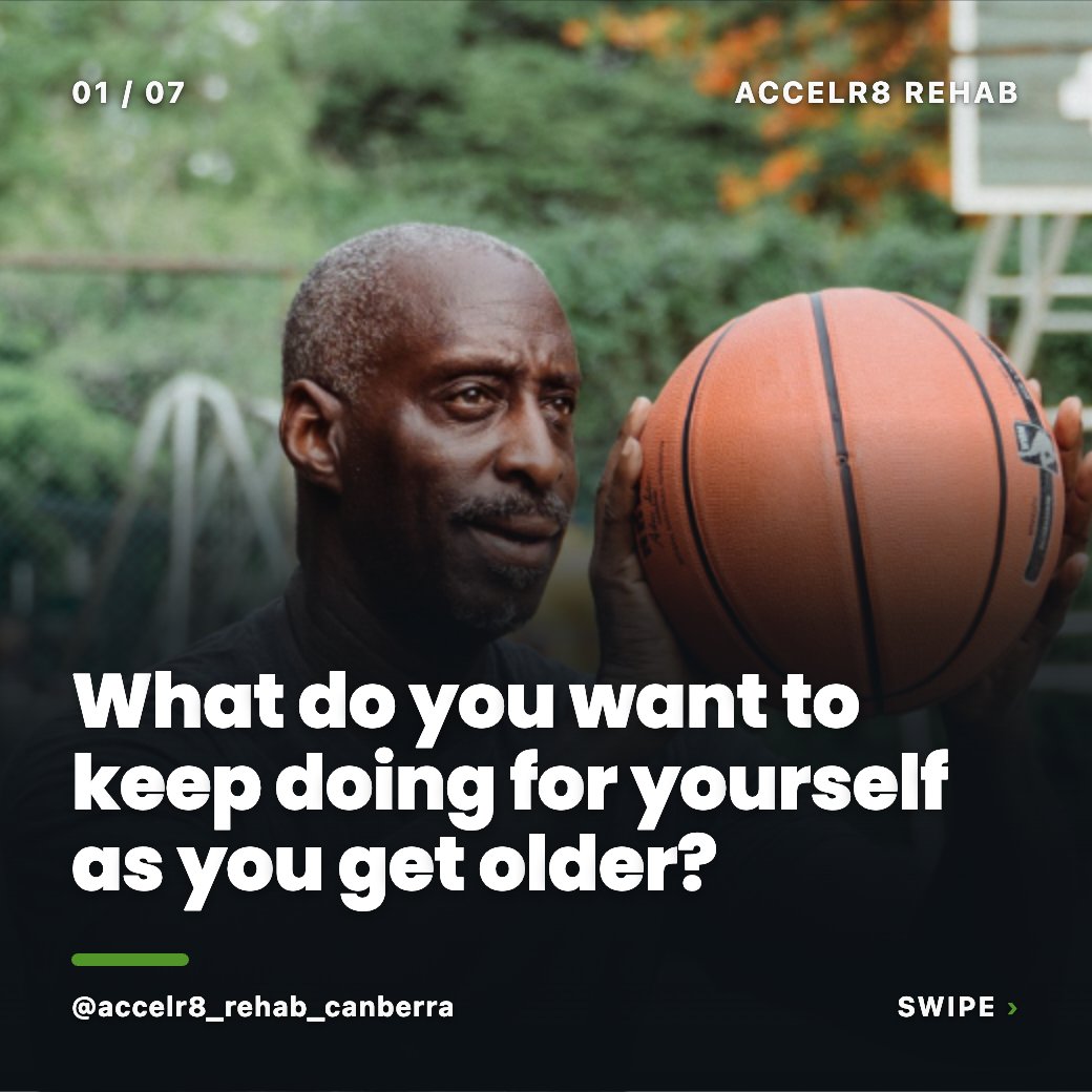 Dannyos's tweet photo. What do you want to keep doing as you get older? Walks, golf, the garden, getting off the floor. Most people never ask until something gets hard. Write the list first, then train for it. #Accelr8Rehab https://t.co/R9XPK2RCPO