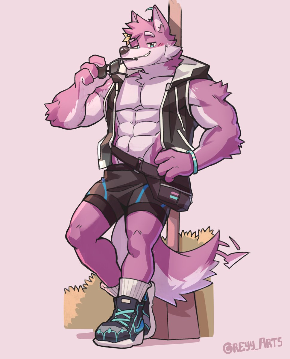 ZeoChaco's tweet photo. @ThinLovesTea He's just a 🌸🐺 https://t.co/MAbyyJRhzp