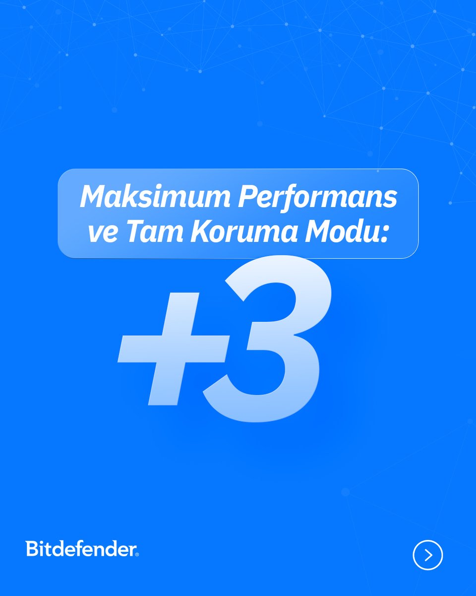 bitdefender_tr's tweet photo. Dijital dünyada hızınızdan ödün vermeden güvende kalmanız için tasarlanan Bitdefender Total Security, sisteminizi yavaşlatmadan tüm cihazlarınızı çok katmanlı koruma altına alır. 🛡️
https://t.co/4ocpOzsg0g
#Bitdefender #BitdefenderTürkiye #EnİyiKoruma #TotalSecurity https://t.co/WizUEbKY4t