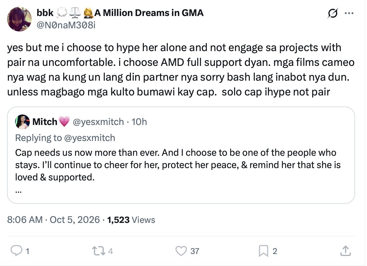 BtobTeacher's tweet photo. PAISA LANG TALAGA! 😌

Si Bibingka naghahanap nang ambag paano makikita nakablock sa kanya ang mga CH 😂

Lakas pa mamulis nang ambag na ang ambag lang niya kay Cap ay KATOXICAN at pagiging ENTITLED niya 😌

Palayain si Cap sa ganitong mga fans 🙏 Di talaga nakakatulong 😌 https://t.co/peDC9Z0eZd