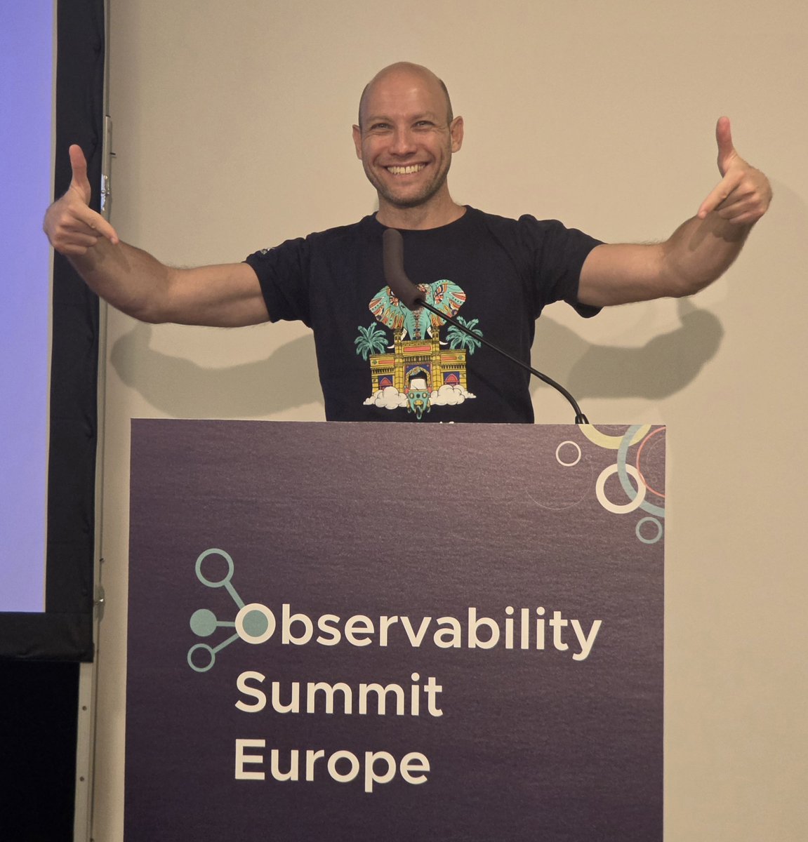 horovits's tweet photo. Let Observability Summit Europe begin!

Come by the #OpenSearch Project booth to say hi, we've got some cool observability demos for you

#o11ySummit #ossummit #observability #opensearch #opensearchAmbassador @CloudNativeFdn @KubernetesDays @OpenSearchProj  @linuxfoundation https://t.co/DQKl1MCxC6