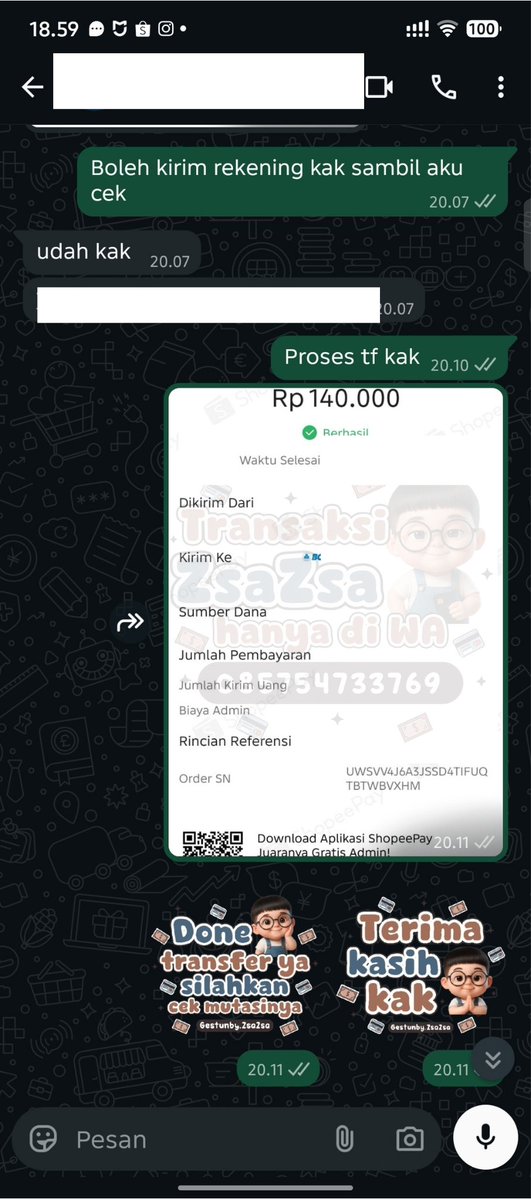 zsazsaat7w's tweet photo. TESTI TRANSFER

OPEN GESTUN:
SpayLater•Kredivo • GoPayLater • Yup • Indodana • Dan Lainnya

Cek Wa di Bio

Selalu berhati-hati dan selalu cek gtc setiap transaksi 👌 {14} https://t.co/sx0nBDpuXY