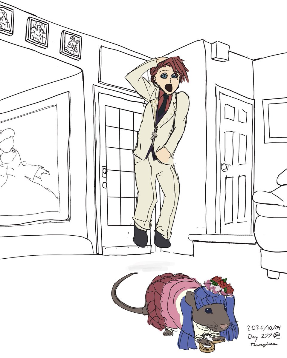 TheRealManyime's tweet photo. Umitober Day 5: Meeting

I would like to believe this is how their first meeting went.

#Umitober #Umitober2026 #うみねこFA https://t.co/rOWYBbddF8