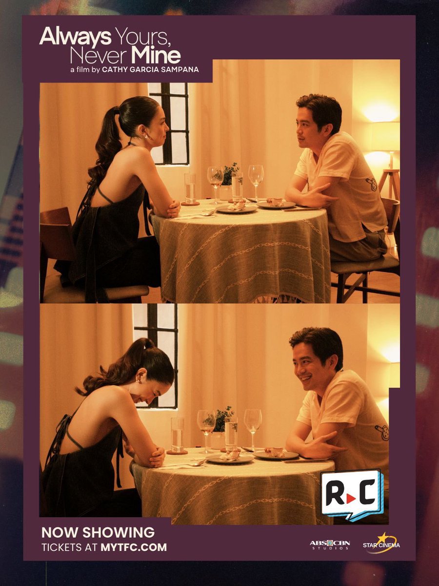 ABSCBNpr's tweet photo. Catch Joshua Garcia and Julia Barretto on Rec•Create ✨

WATCH HERE: https://t.co/BLu5qa2gAG

Get your tickets now at https://t.co/AQbonOaC2t 🎟️

#AlwaysYoursNeverMine — a film by Cathy Garcia-Sampana. NOW SHOWING in cinemas nationwide 🌙 https://t.co/lpCzoox6do