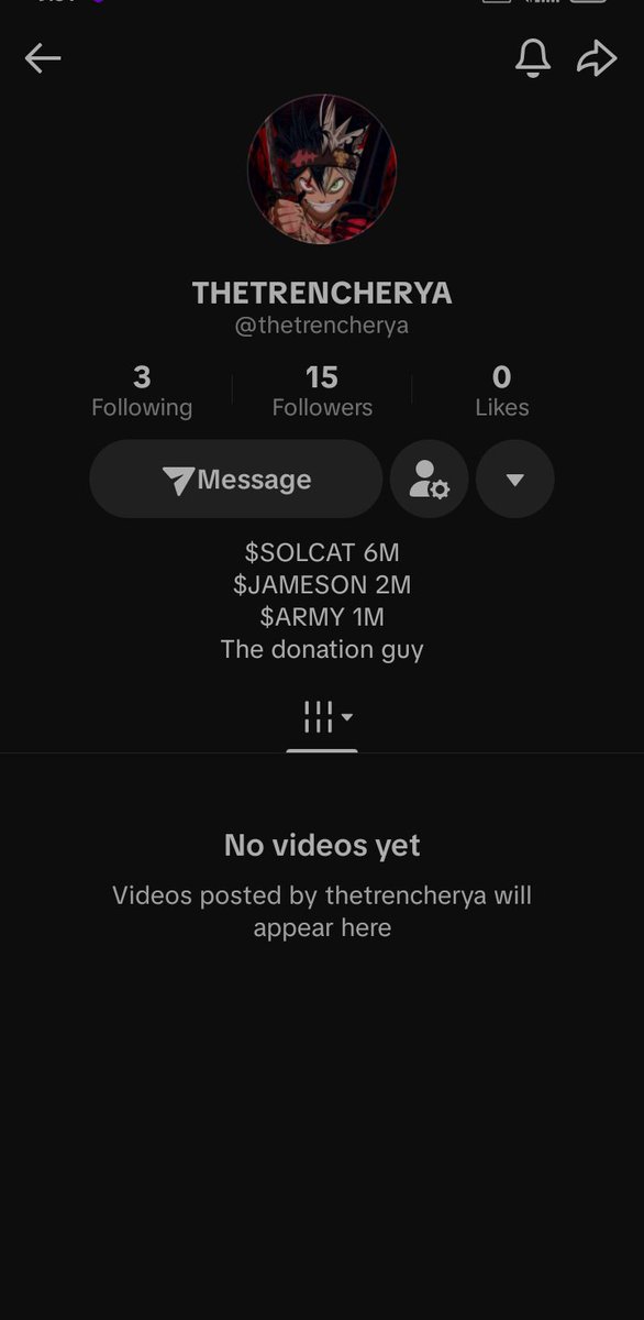 vcgixy's tweet photo. @THETRENCHERYA @bondoorrrr @skeptixity 
I've been following u boss since the day u opened the account.. please notice me 🥺
AuC4tDcXj6PJY1ktbuFV7sknC72Jub4fxqoN6htn9CKT https://t.co/X1Kxn3UxOz