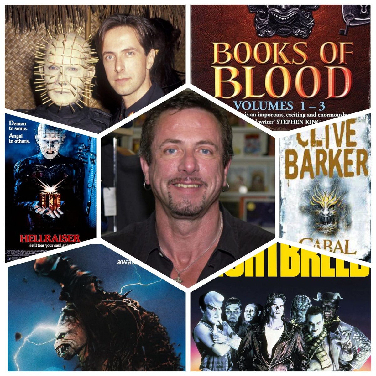 HorrorSeen's tweet photo. Happy 74th Birthday to the legend Clive Barker. Writer,  artist , director, visionary and horror royalty. https://t.co/cKY5LG0aOW