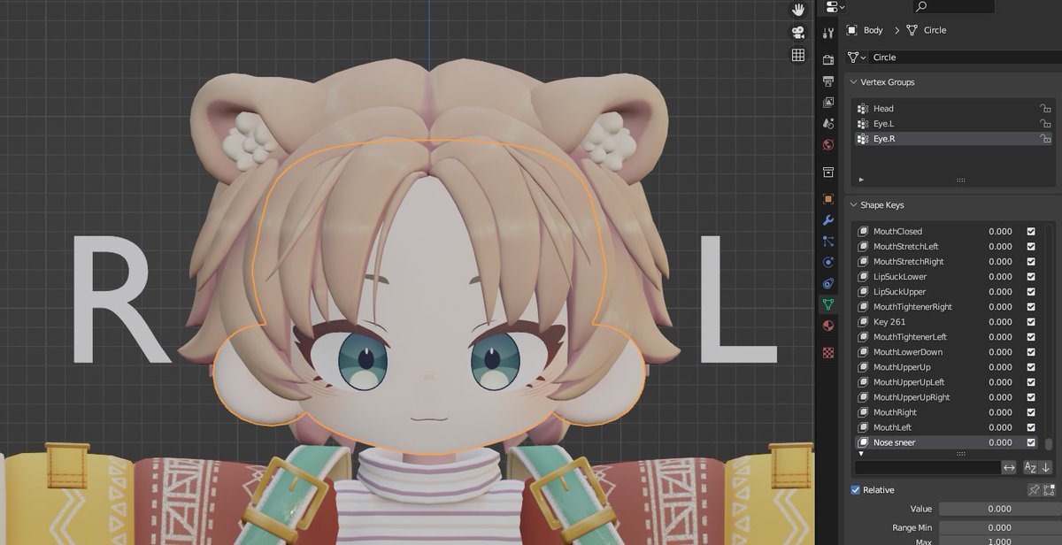 VrcJin's tweet photo. #ノラフィリカ face tracking test wip UE https://t.co/DPvWg9MGhF