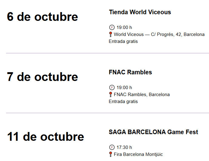 shinyuden's tweet photo. ✨¡Conoce a Shinyuden en Barcelona!
👉Apunta estas fechas de presentación de Gaudí: El Viento de Barcelona. 
🛍️Allí también podréis adquirir el juego y otros de nuestros títulos: Rising Dusk, Sol-Deace o Final Zone. https://t.co/5ykV7qaAP9