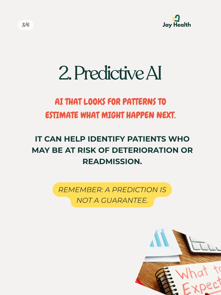 _theJayHealth's tweet photo. AI in healthcare goes far beyond ChatGPT. 
From clinical decision-making to medical imaging, documentation and healthcare education, AI is already changing how the industry works.

The question isn’t whether healthcare will use AI.
It’s whether we’ll learn to use it responsibly. https://t.co/XM5p67zusH