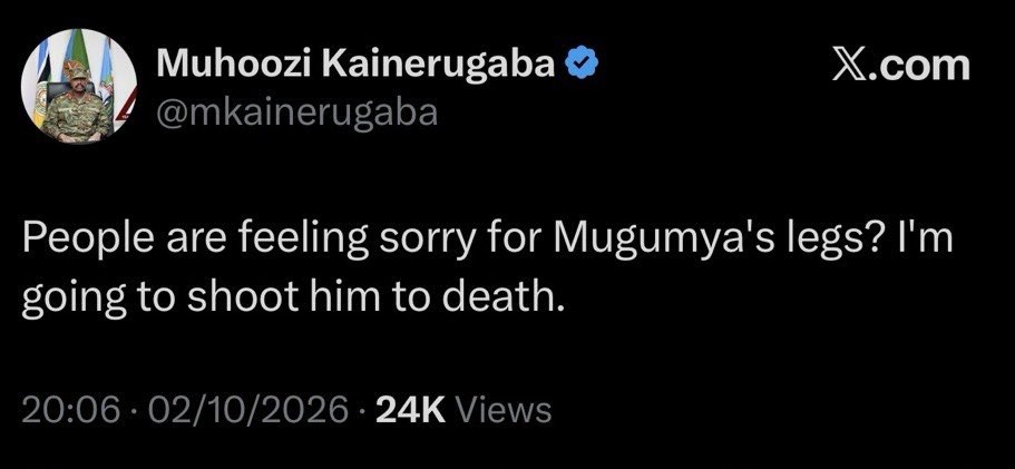 AAgather's tweet photo. When Sam Mugumya was abducted on August 26, 2025 in Mbarara district, his lawyers immediately filed a habeas corpus application. On September 5, 2025, Judge Collins Acellam granted the application, and an order was issued directing the Respondents (CDF, DIS & AG) to produce Mugumya within 7 days before a competent court. The Respondents refused to produce Mugumya denying having him in his custody and the case was dismissed in December 2025.
On October 13, 2025, @AgoraCFR transmitted the case of Sam Mugumya to the United Nations (UN)Working Group on Enforced Disappearances. On March 6, 2026, the Working Group wrote to Agora informing them that the case of Mugumya had been considered and transmitted to the Government of Uganda, on October 13, 2025, under its urgent action procedure. The WG hadn’t heard from the Ug Gov’t by May 2026 when it sat again and in June sent another reminder to the Gov’t 
In August 2026, when a video of a visibly tortured Mugumya surfaced online, his lawyers filedanother habeas corpus application. It is yet to be heard by court and @AgoraCFR shared the video with the WG and the @UNHumanRights 
If even with the recent admission from CDF Muhoozi Kainerugaba that he illegally has Sam Mugumya these institutions don’t act, it will be confirmation that we are completely on our own at the mercy of inhuman criminals. #FreeSamMugumya #SaveSamMugumya