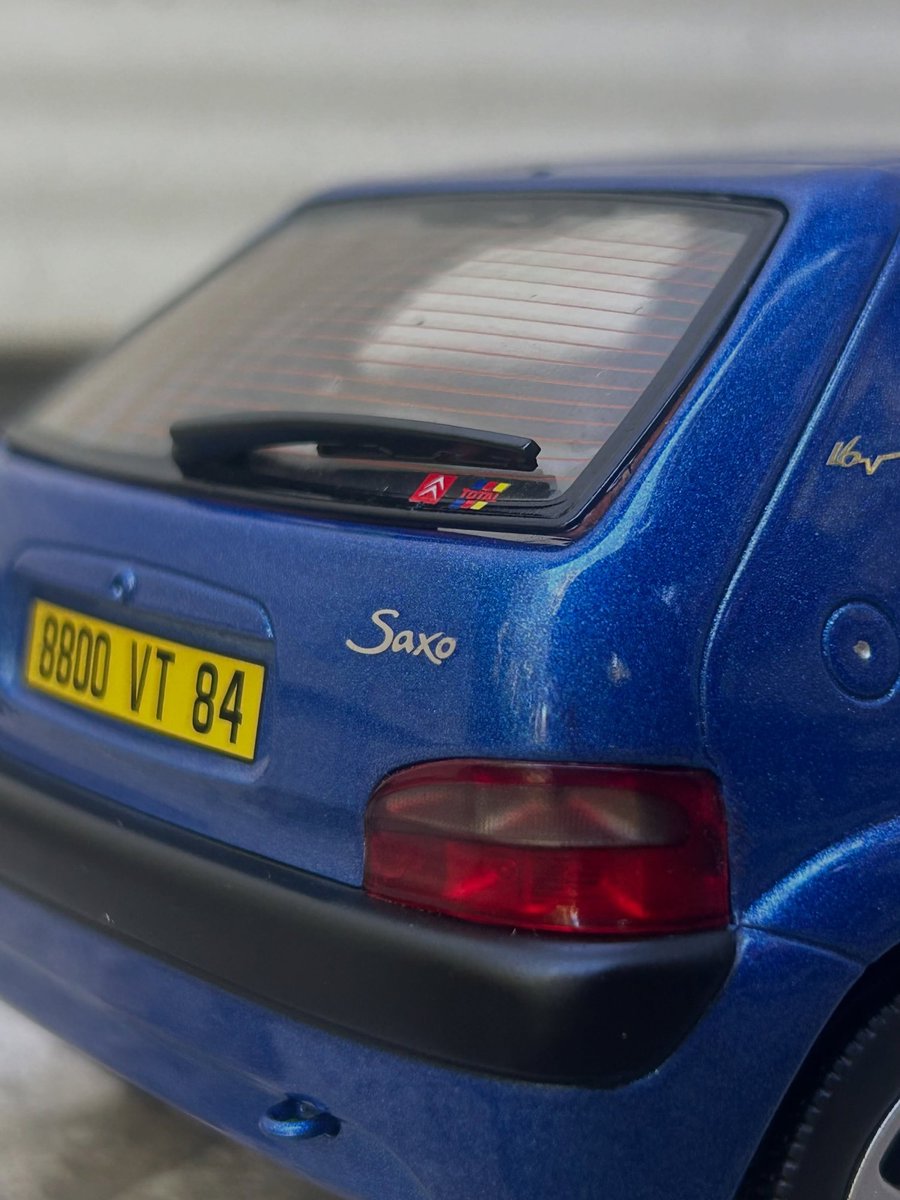 AutosMinisTacot's tweet photo. 🇫🇷 Découvrez la Saxo VTS (phase 1) de 1996 par Norev au 1/18e !
#citroensaxo #norev #118scale https://t.co/5x55krYGa4