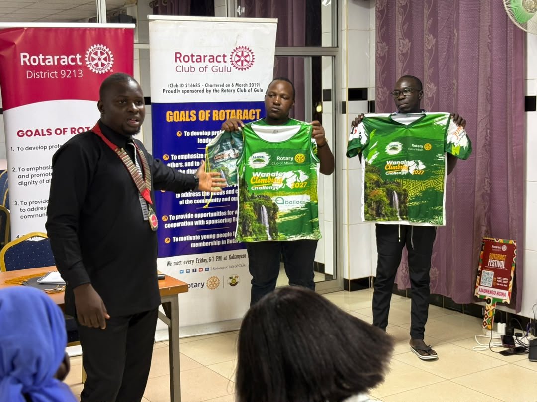 wanale2027's tweet photo. THE WANALE GOSPEL IS SPREADING!

The Senior Mobiliser, Hakim, was on the ground at Rotaract Club of Gulu, spreading the gospel of the Wanale Climbing Challenge 2027!

👕T-Shirt–UGX 50K
🦺Vest–UGX 30K

Get your kit and rally your friends.

#Wanale2027
#WanaleClimbingChallenge2027 https://t.co/YcoLKZ9q34