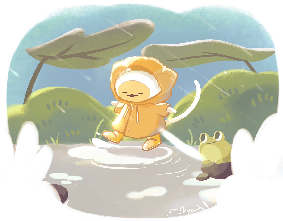 sereaals's tweet photo. kokiri village’s frog ☔️🐸

#debonheir #kaepix https://t.co/BLV4kNe5ki