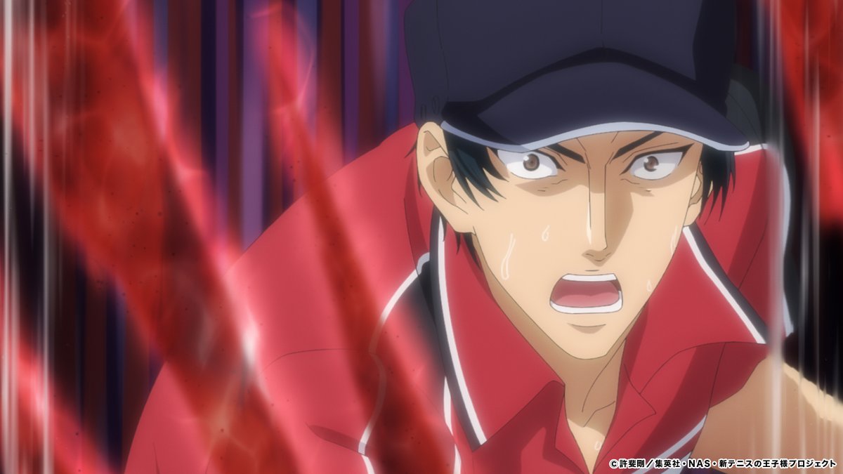 shintenianime's tweet photo. 【#決勝メンバー決定戦】

3話「あきらめない男たち」
放送でご覧いただいた皆様、ご視聴ありがとうございました！！

現在、dアニメストア、U-NEXT、アニメタイムズ にて先行配信中！

配信に関する詳細情報は下記よりご確認ください🎾
https://t.co/LJTRT4xvUb

#テニプリ https://t.co/IH4TkGNGsU